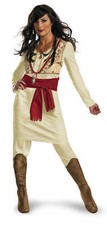 Costume Principe di Persia Principessa Tamina Adulto Donna Deluxe 8-10 Medium Nuovo