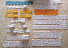 Set di 22 bordure all'uncinetto fatte a mano di vari modelli