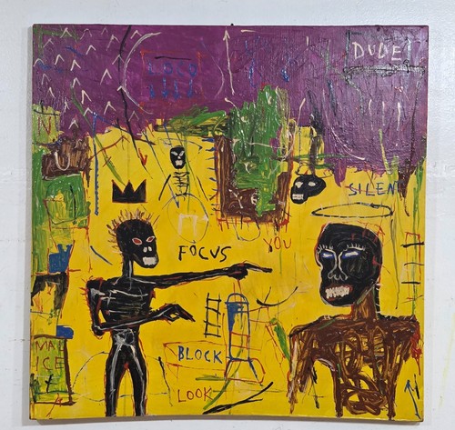 Jean michel basquiat - basquiat, acrilico