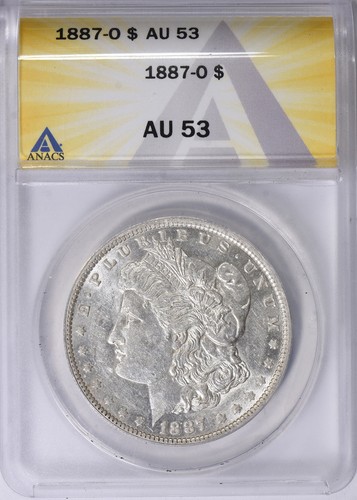 Morgan dollar 1887 new - morgan, orleans