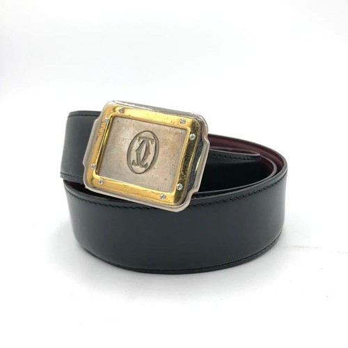 Cartier cintura pelle nera - in,