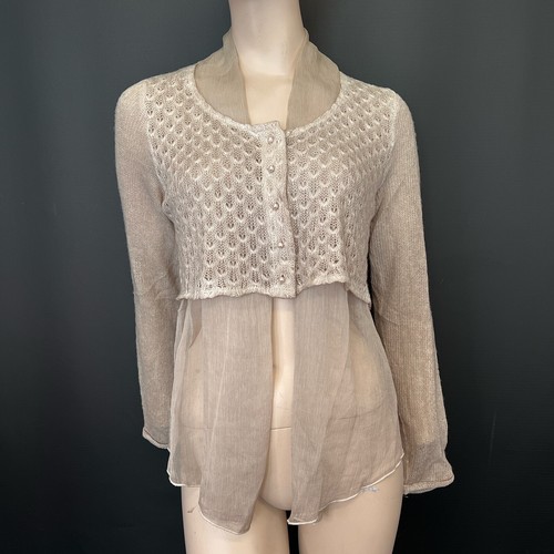 Top panna taglia - , beige