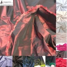 STOFFA TAFFETA TRIPLURE CANGIANTE AL METRO ALTO CM 153 TESSUTO A COMO MADE ITALY