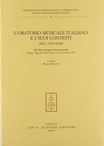 L'Oratorio musicale italiano e