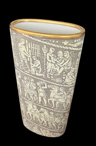 Vaso ceramica oro zecchino - vaso,