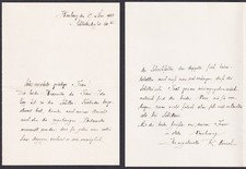 Robert Münzel Philologe Berlino Marburg Bonn Lettera Autografo Grafia 1903