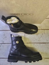 JIMMY CHOO MEENA / Stivaletti Chelsea Donna In Pelle Nera T.37