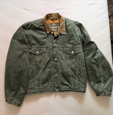 LEVI'S 90s 71668 Jacket Men Quilted Padded Euro Type 3 Trucker XL 2XL 3XL Green