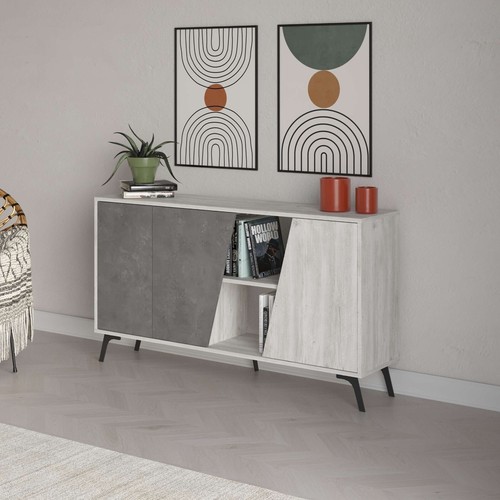 Madia legno con ante e - legno, 3