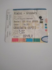 BIGLIETTO STADIO TICKET CALCIO