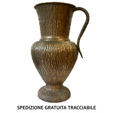 PORTAOMBRELLI IN VERO RAME Martellato Con Manico • Vintage Antico • Arte Povera