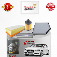 KIT TAGLIANDO FILTRI E OLIO AUDI A4 IV B8 2.0 TDI 105KW 143CV DAL 2008 ->