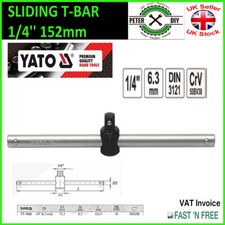 BARRA A T SCORREVOLE YATO 1/4" x 152 mm maniglia presa azionamento CrV YT-1426
