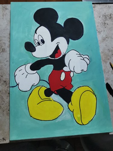 Quadro pop art topolino - quadro,