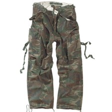 Combattimento Surplus Vintage Pantaloni Cargo Esercito Lavora Pantaloni Us Woodl