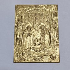 Placchetta in bronzo dorato