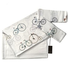 TRUSSARDI HOME COMPLETO LETTO COTONE "VELODROMO BIANCO"