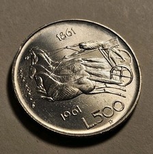 500 LIRE CENTENARIO 1961 -