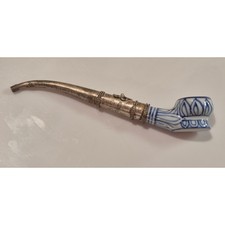 Pipa vintage blu bianca