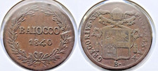 Gregorio XVI - Baiocco 1840