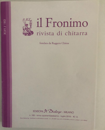 Rivista chitarra fronimo - rivista, il