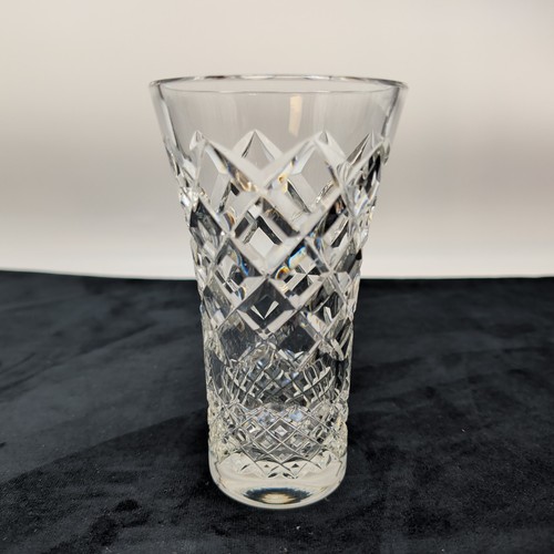 Vaso cristallo taglio bordo