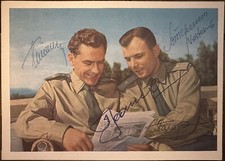 Cartolina firmata Cosmonauti