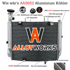 Per Triumph Daytona 675 10 2009 2006-2012 2011 Radiatore Alluminio Corsa