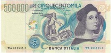 500.000 Lire Raffaello