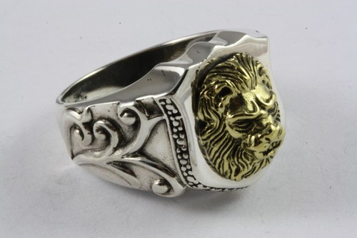 Leoni leone anello biker testa - anello,