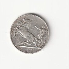 10 LIRE BIGA 1929 DUE ROSETTE