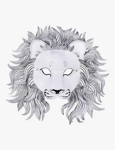 Leone bianco maschera - bianco,