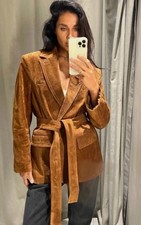 ZARA BLAZER 100% PELLE