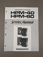 Pioneer HPM-40, HPM-60 Manuale