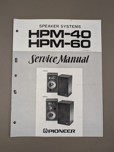 Pioneer hpm 60 - hpm-40,, hpm-60