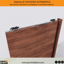 Sistema di CHIUSURA AUTOMATICA per porte scorrevoli a scomparsa o esterno muro