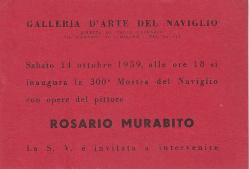 Cartolina invito mostra - cartolina/invito,