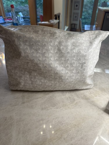 Goyard bianco goyardine tela