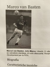 AUTOGRAFO CALCIATORE MARCO VAN