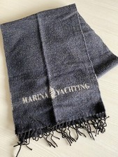 Stupenda Sciarpa Lana Uomo Marina Yachting Blu E Grigia Nuova Senza Etichette