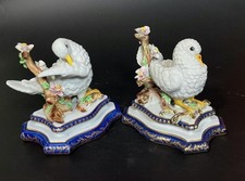 Coppia porcellana uccelli con