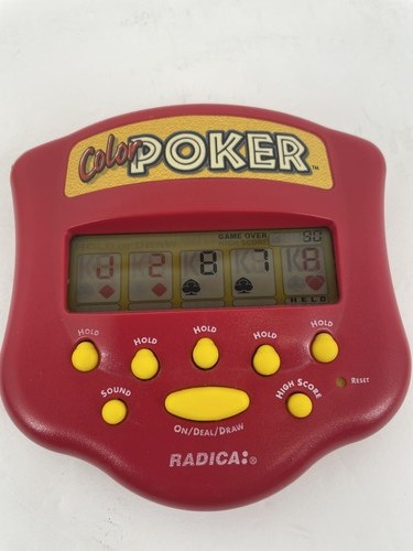 Radica color poker handheld - poker,