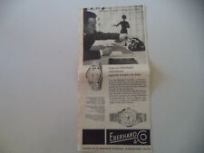 advertising Pubblicità 1959 OROLOGIO EBERHARD SCAFODAT/STEAMER