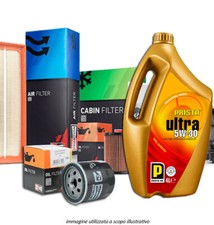 Kit Tagliando Filtri Champion e 5L Olio Opel Astra H Station Wagon 1.7 CDTi 04-