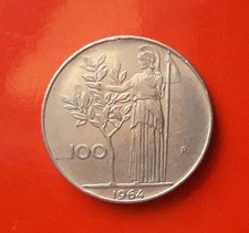100 lire 1964 errore l - -,