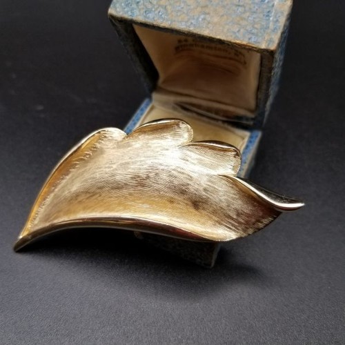 Spilla foglia vintage art - , deco