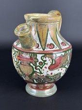 Vaso Orciolo In Maiolica A
