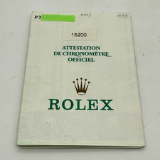 Garanzia originale Rolex