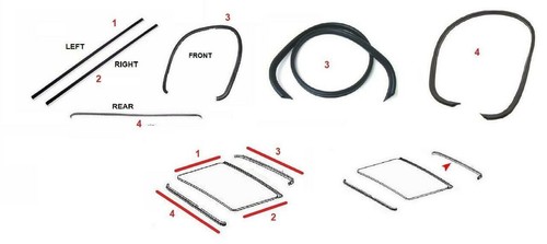 Set guarnizioni tetto apribile