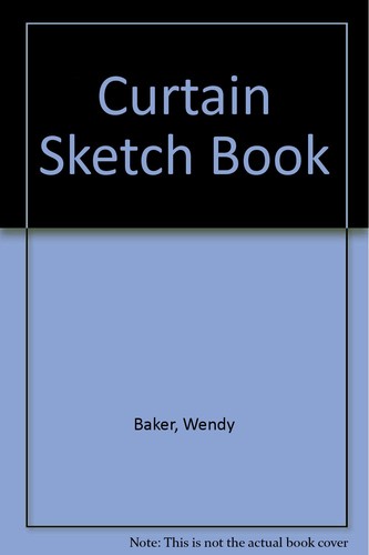 Curtain sketch book - curtain, book,